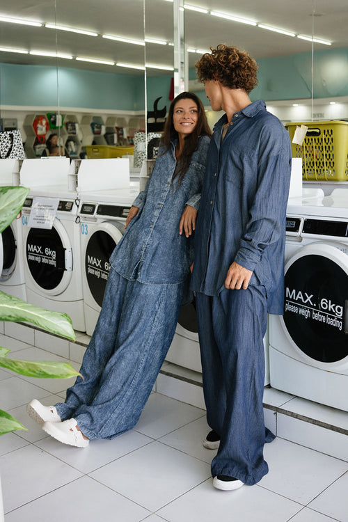 Extralong Denim Culottes