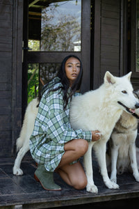 Oversized Checkered Shirt