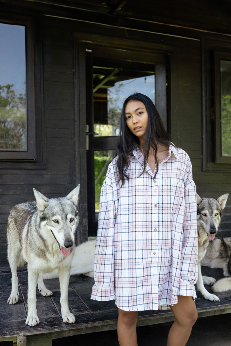 Oversized Checkered Shirt