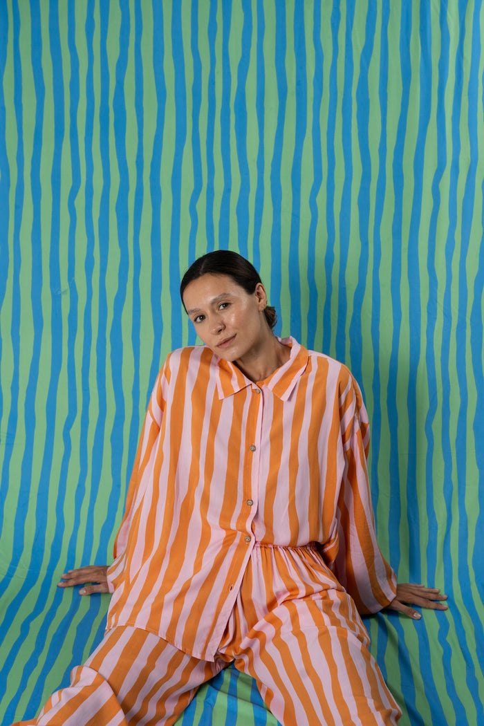 Dopamine rayon shirt and culottes – Country Textile Bali