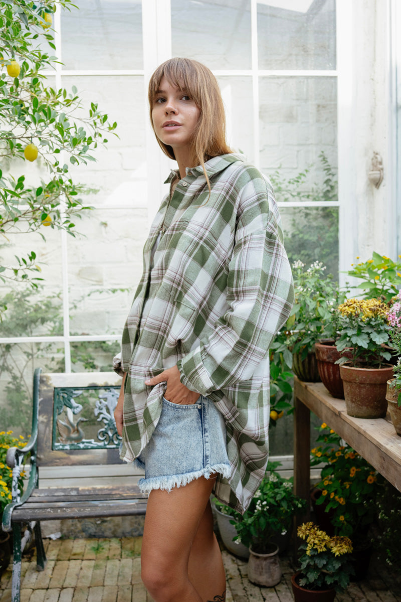 Oversized Checkered Shirt