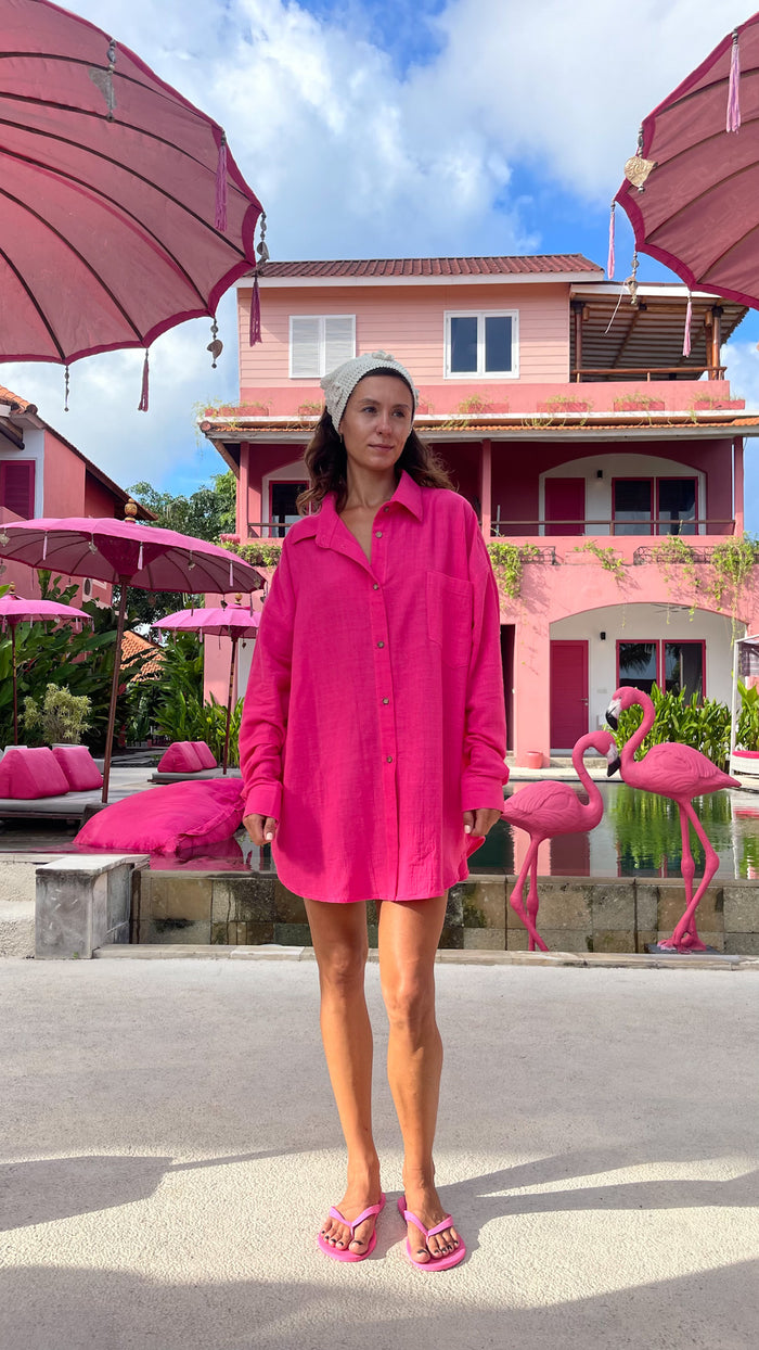 Oversized Shirt Fuchsia
