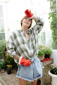 Oversized Checkered Shirt